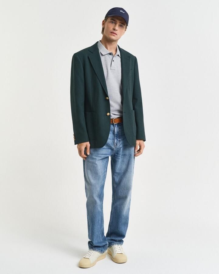 Gant Poloshirt SLIM SHIELD SS PIQUE POLO met logoborduursel op borsthoogte - Foto 3