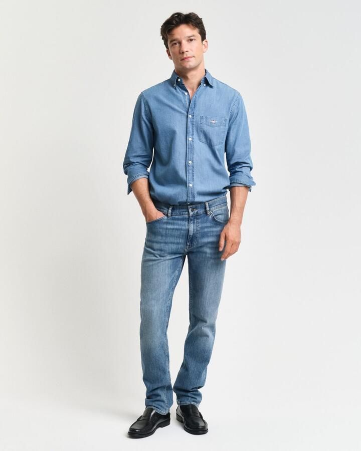 Gant Regular fit jeans met 5-pocketmodel - Foto 3