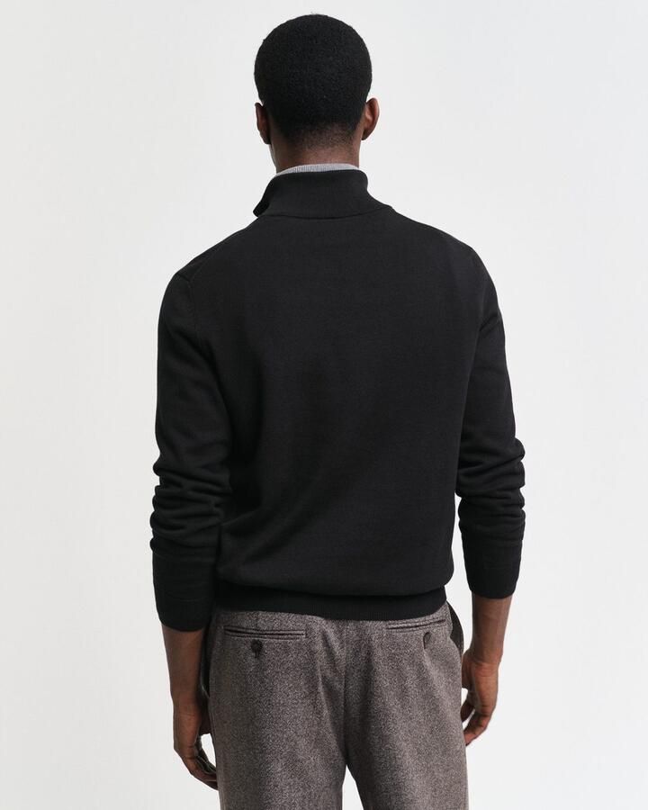 Gant Trui Klassiek gebreid katoen met halve rits - Foto 8