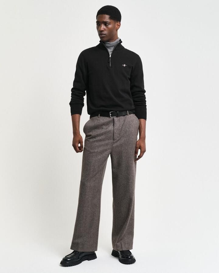 Gant Trui Klassiek gebreid katoen met halve rits - Foto 12