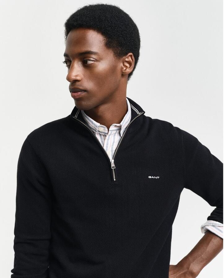 Gant Schipperstrui COTTON PIQUE HALF ZIP - Foto 3