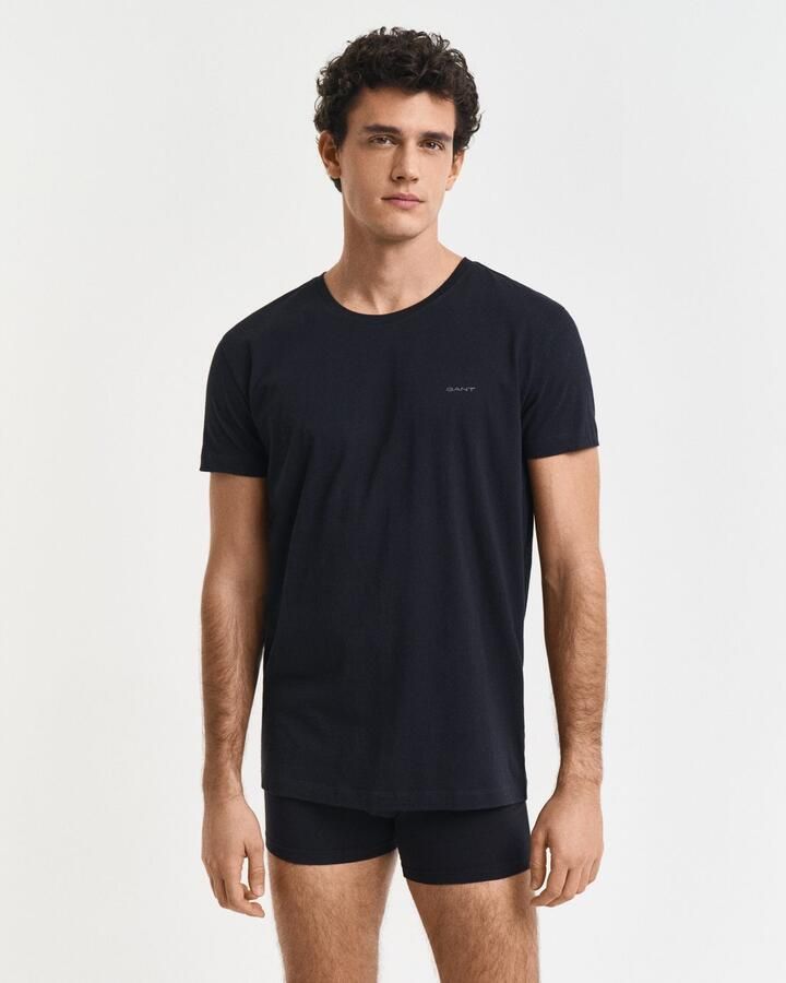 Gant Pyjama's nachthemden Set van 2 lounge T-shirts met ronde hals
