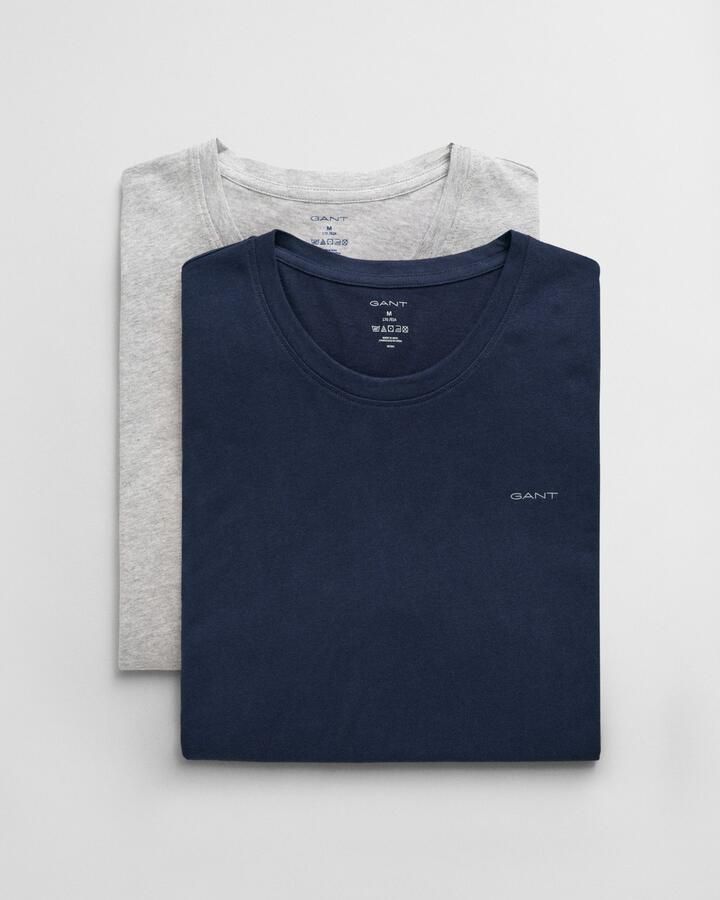 Gant Pyjama's nachthemden Set van 2 lounge T-shirts met ronde hals
