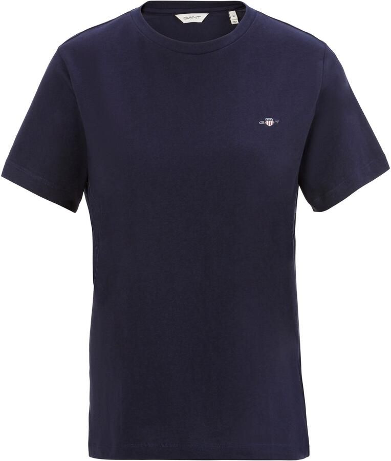 Gant Shirt met korte mouwen PRINTED ARCHIVE SHIELD T-SHIRT klein logoborduursel op borsthoogte