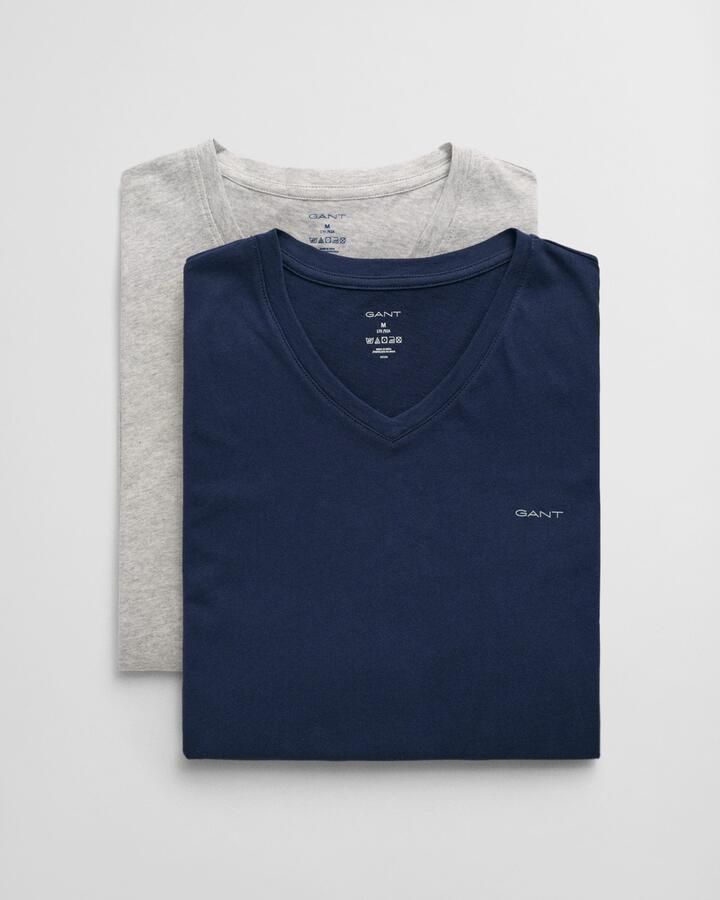 Gant Shirt met korte mouwen V-NECK T-SHIRT 2-PACK