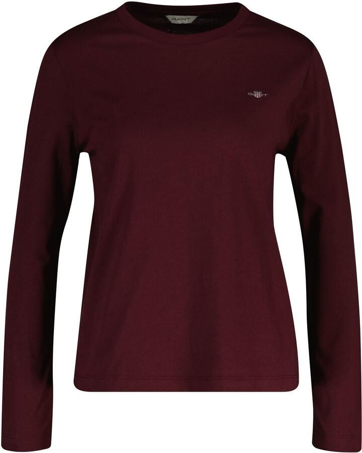 Gant Shirt met lange mouwen REG SHIELD LS T-SHIRT klein logoborduursel op borsthoogte - Foto 2