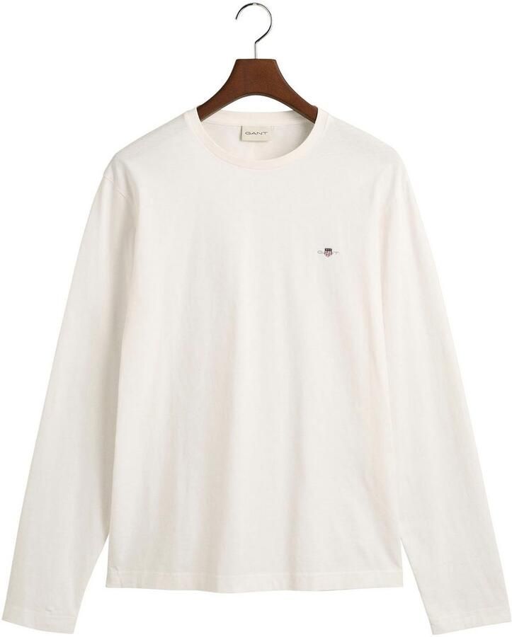 Gant Shirt met lange mouwen REG SHIELD LS T-SHIRT met logoborduursel op borsthoogte - Foto 5
