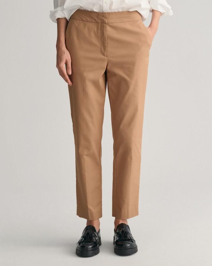 Gant Stoffen broek SLIM SLACK met plooien aan voor- en achterkant - Foto 12