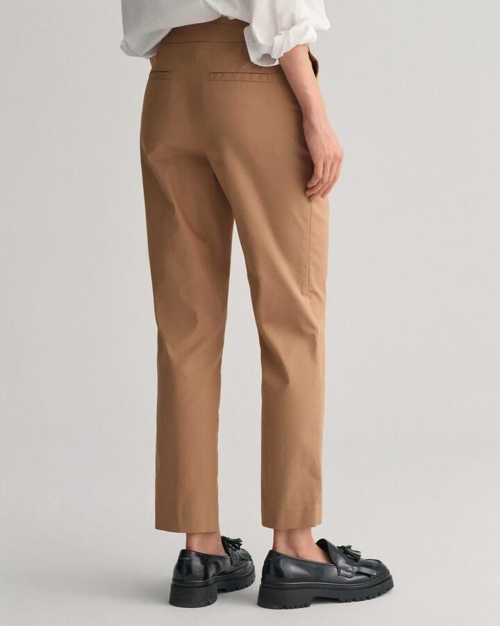 Gant Stoffen broek SLIM SLACK met plooien aan voor- en achterkant - Foto 5