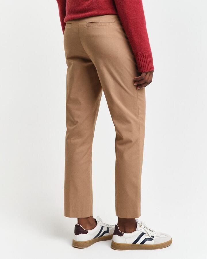 Gant Stoffen broek SLIM SLACK met plooien aan voor- en achterkant - Foto 6