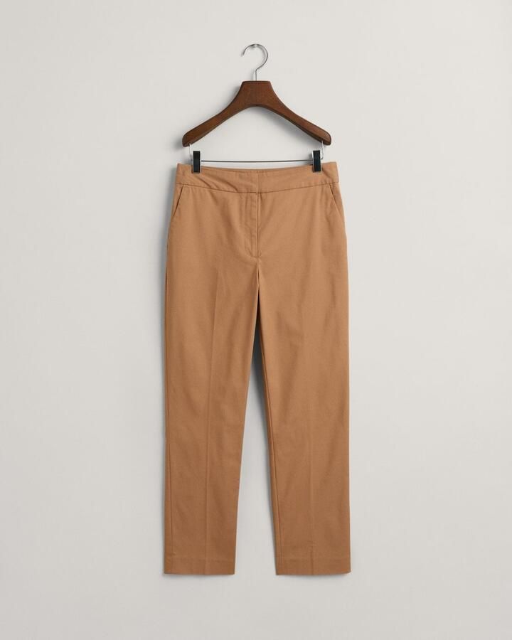 Gant Stoffen broek SLIM SLACK met plooien aan voor- en achterkant - Foto 9
