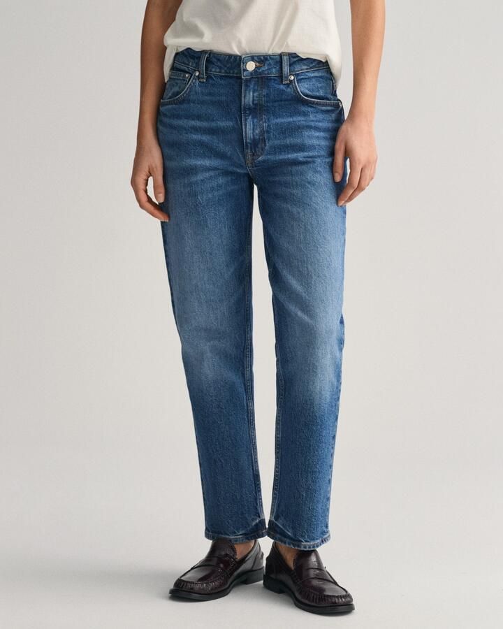 Gant Straight jeans STRAIGHT CROPPED JEANS Verkorte jeans met rechte pijp - Foto 8
