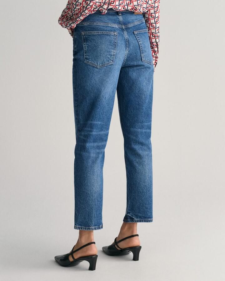 Gant Straight jeans STRAIGHT CROPPED JEANS Verkorte jeans met rechte pijp - Foto 5