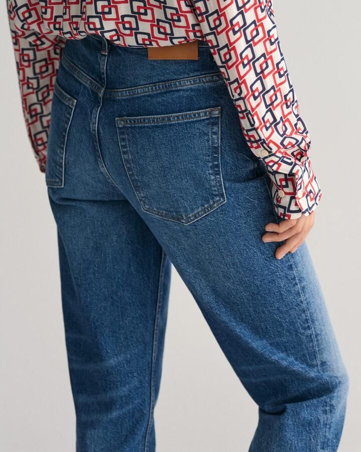 Gant Straight jeans STRAIGHT CROPPED JEANS Verkorte jeans met rechte pijp - Foto 6