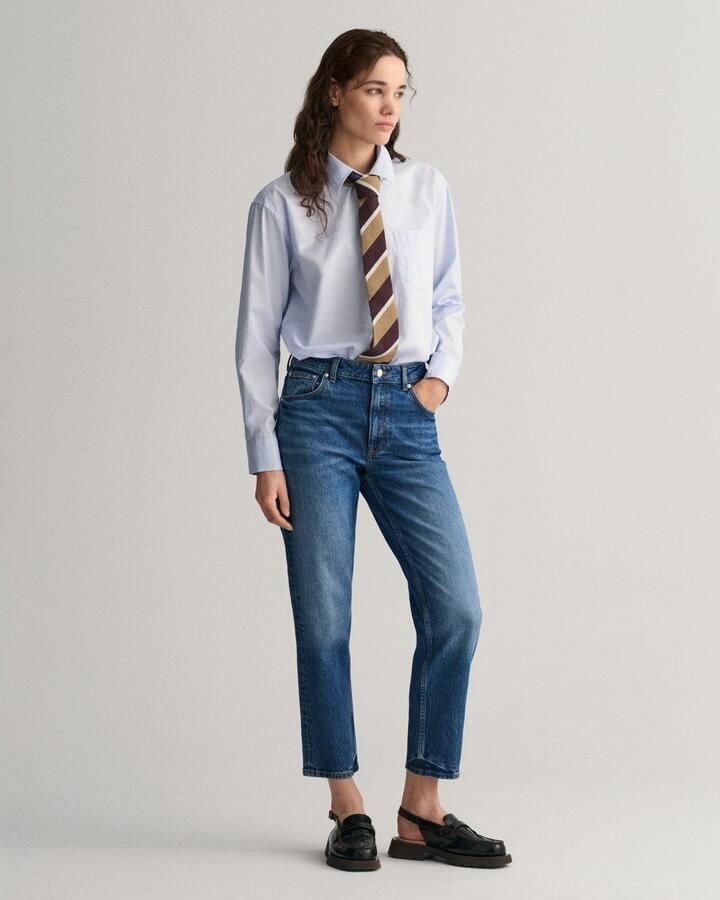 Gant Straight jeans STRAIGHT CROPPED JEANS Verkorte jeans met rechte pijp - Foto 7
