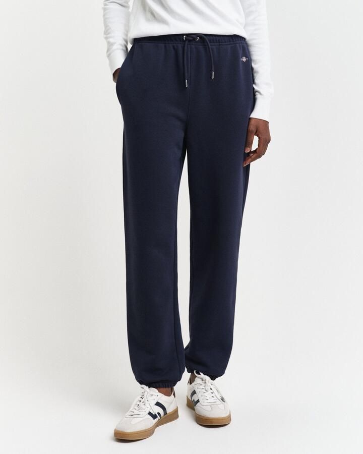 Gant Sweatbroek REG SHIELD SWEATPANTS Elastische taille met koordel - Foto 8