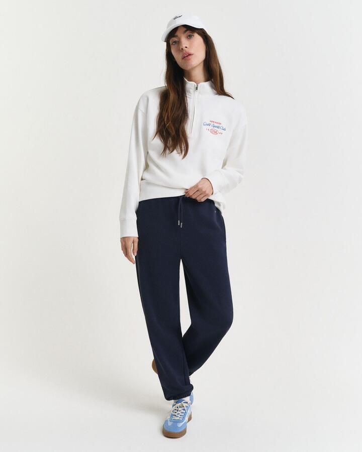 Gant Sweatbroek REG SHIELD SWEATPANTS Elastische taille met koordel - Foto 7