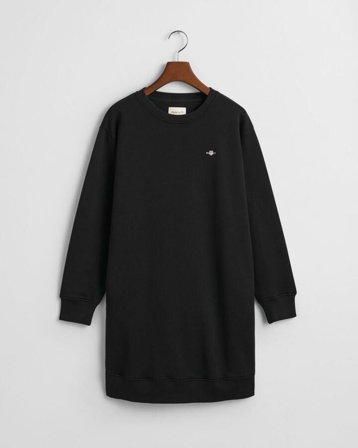 Gant Sweatjurk SHIELD C-NECK SWEAT DRESS Shield sweatjurk met ronde hals - Foto 7
