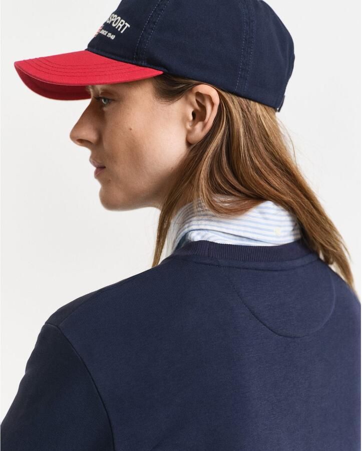 Gant Sweatjurk SHIELD C-NECK SWEAT DRESS Shield sweatjurk met ronde hals