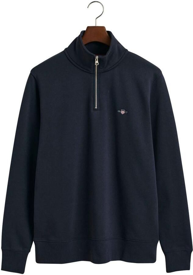 Gant Sweatshirt REG SHIELD HALF ZIP SWEAT met logoborduursel op borsthoogte - Foto 6