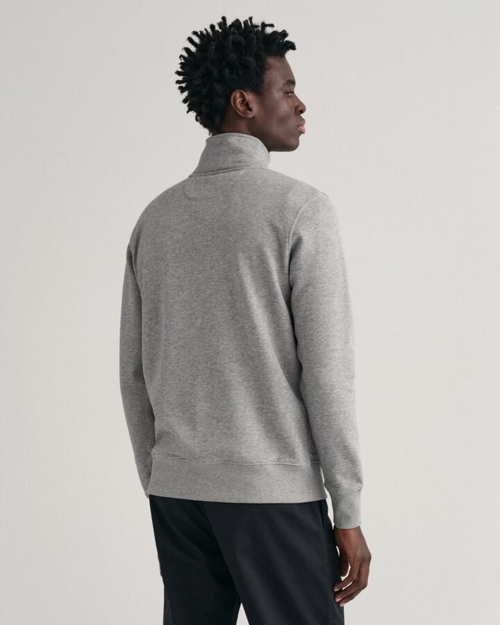 Gant Sweatshirt REG SHIELD HALF ZIP SWEAT met logoborduursel op borsthoogte - Foto 3
