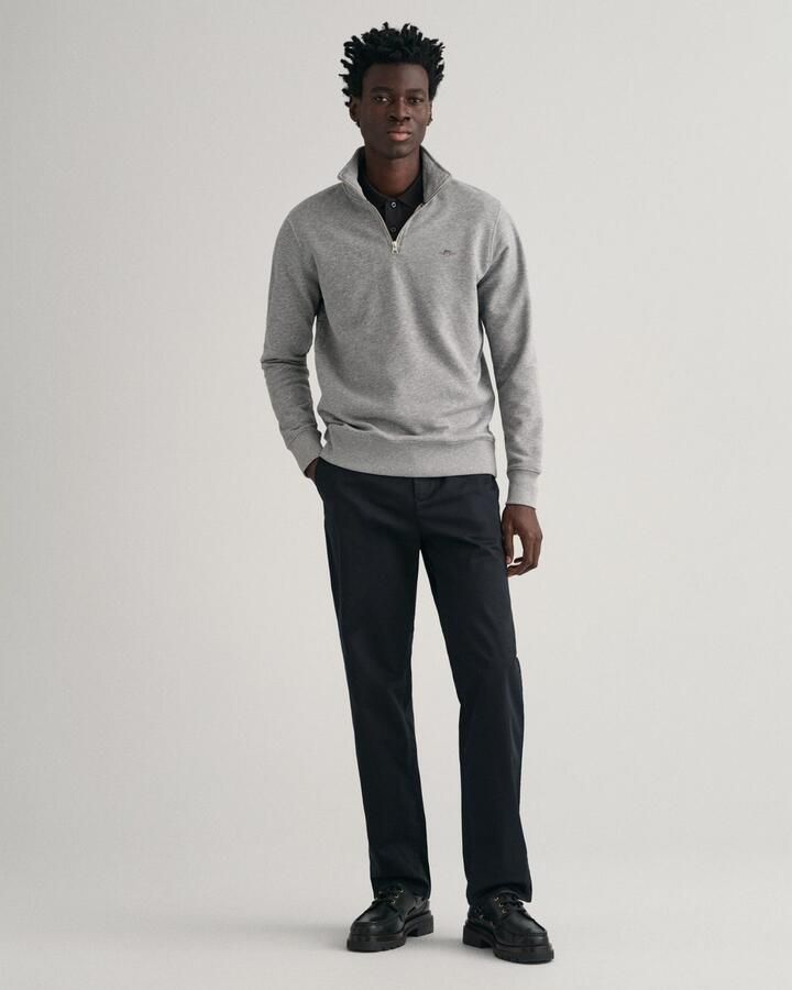 Gant Sweatshirt REG SHIELD HALF ZIP SWEAT met logoborduursel op borsthoogte - Foto 5