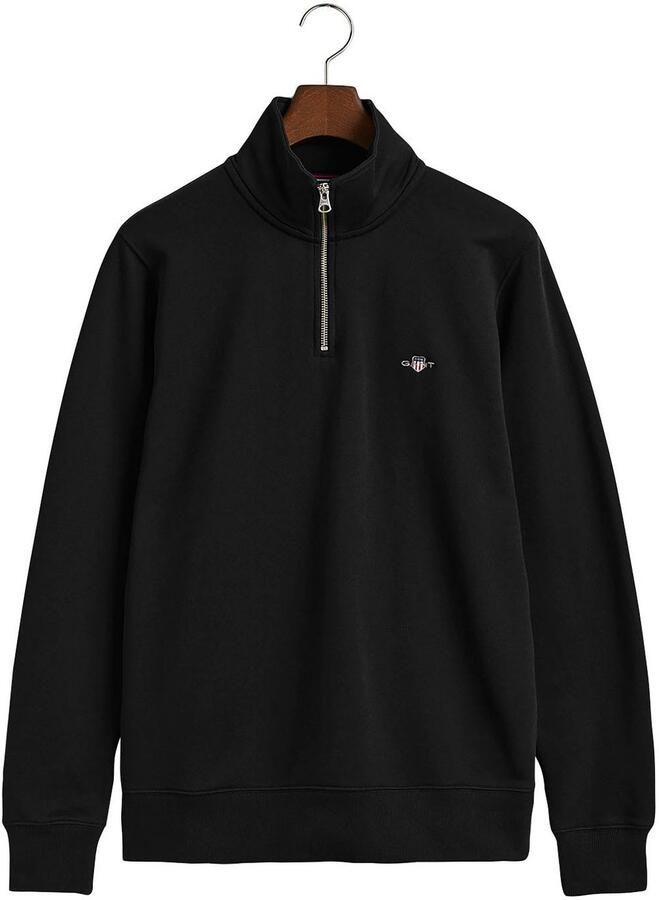 Gant Sweatshirt REG SHIELD HALF ZIP SWEAT met logoborduursel op borsthoogte