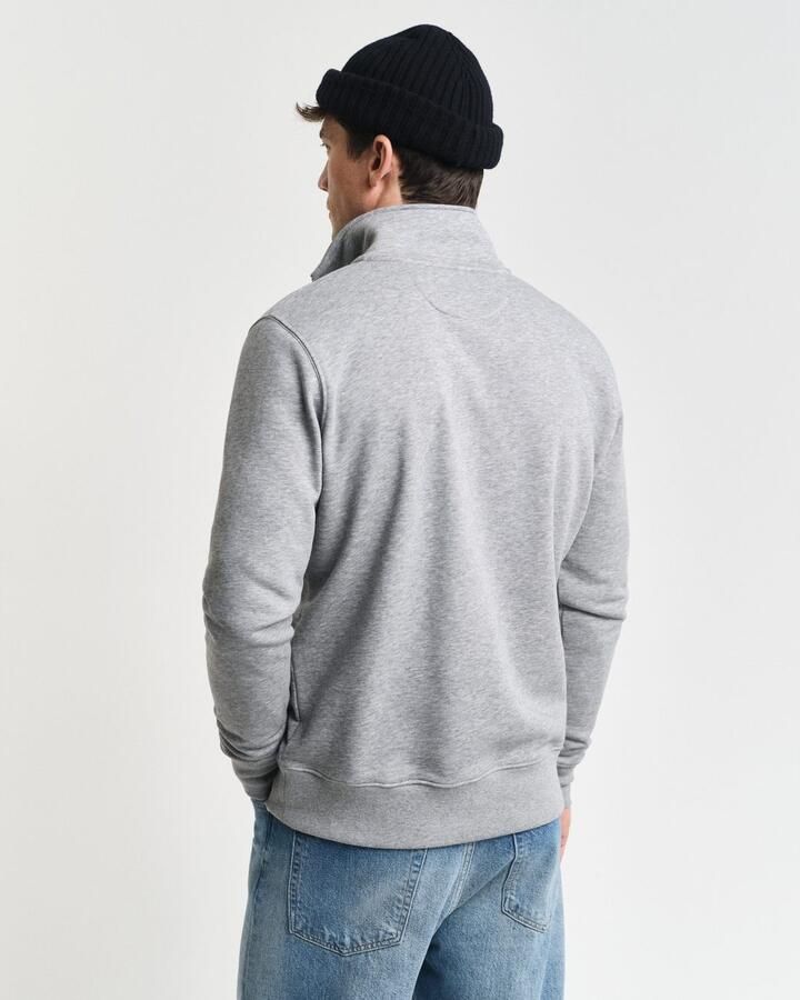 Gant Sweatshirt REG SHIELD HALF ZIP SWEAT met logoborduursel op borsthoogte - Foto 7