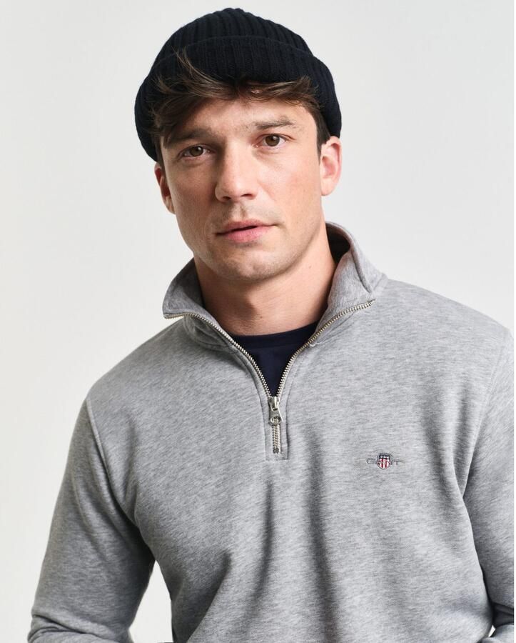 Gant Sweatshirt REG SHIELD HALF ZIP SWEAT met logoborduursel op borsthoogte - Foto 2