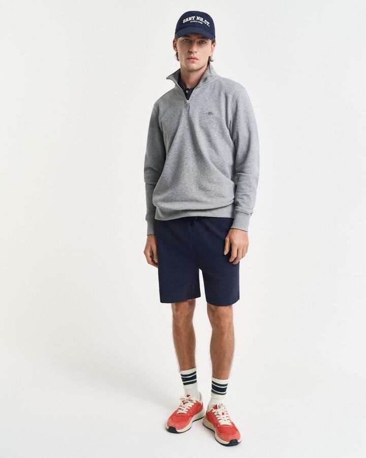 Gant Sweatshirt REG SHIELD HALF ZIP SWEAT met logoborduursel op borsthoogte - Foto 10