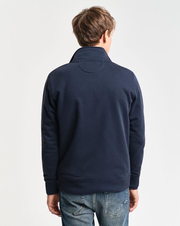 Gant Sweatshirt REG SHIELD HALF ZIP SWEAT met logoborduursel op borsthoogte - Foto 4
