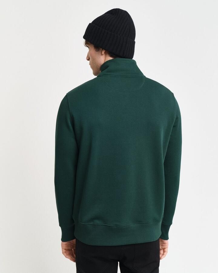 Gant Sweatshirt REG SHIELD HALF ZIP SWEAT met logoborduursel op borsthoogte