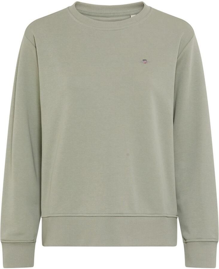 Gant Sweatshirt SHIELD C-NECK SWEAT Grafische -borduursel op de borst