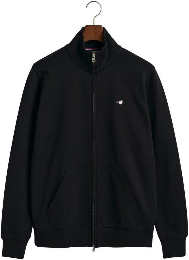 Gant Sweatvest REG SHIELD FULL ZIP SWEAT met logoborduursel op borsthoogte - Foto 5