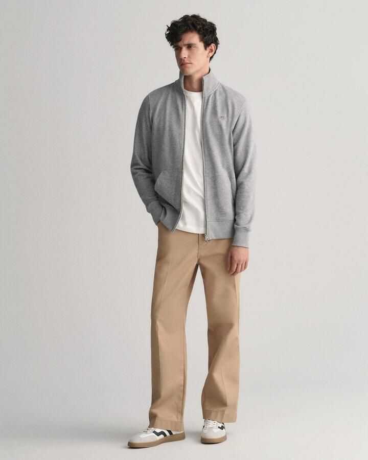 Gant Sweatvest REG SHIELD FULL ZIP SWEAT met logoborduursel op borsthoogte - Foto 13