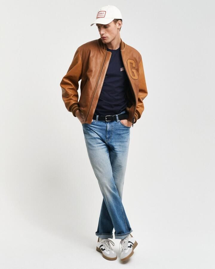 Gant T-shirt POCKET GRAPHIC TSHIRT Grafische -borduurwerk op de borstzak