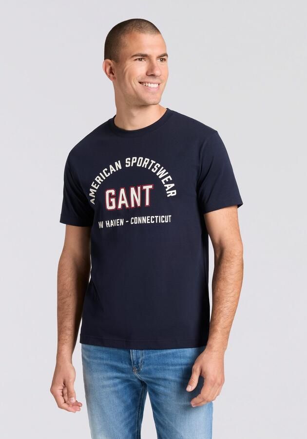 Gant T-shirt PRINTED GRAPHIC Regular fit ronde hals - Foto 2
