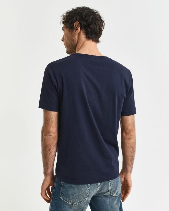 GANT T-shirt REG ARCHIVE met printopdruk donkerblauw - Foto 2