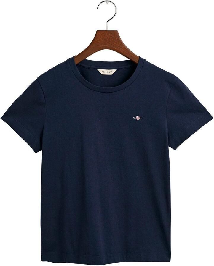 Gant T-shirt REG SHIELD KA T-SHIRT met een klein geborduurd wapenschild op de borst - Foto 6