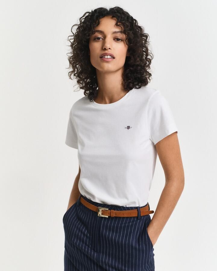 Gant T-shirt REG SHIELD KA T-SHIRT met een klein geborduurd wapenschild op de borst - Foto 2