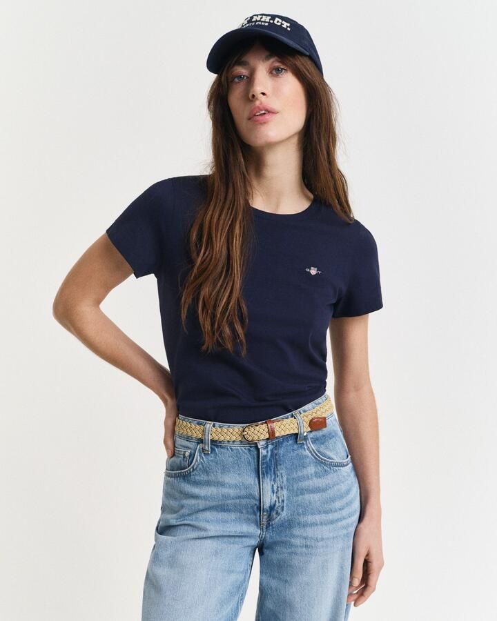 Gant T-shirt REG SHIELD KA T-SHIRT met een klein geborduurd wapenschild op de borst - Foto 2