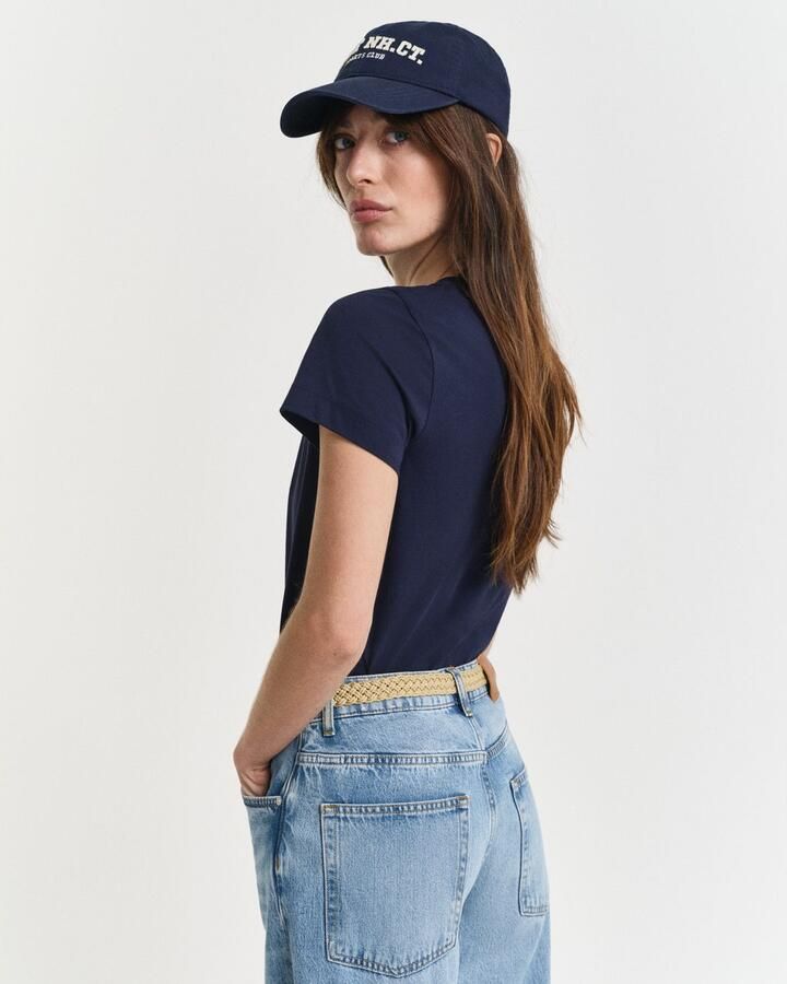 Gant T-shirt REG SHIELD KA T-SHIRT met een klein geborduurd wapenschild op de borst - Foto 3