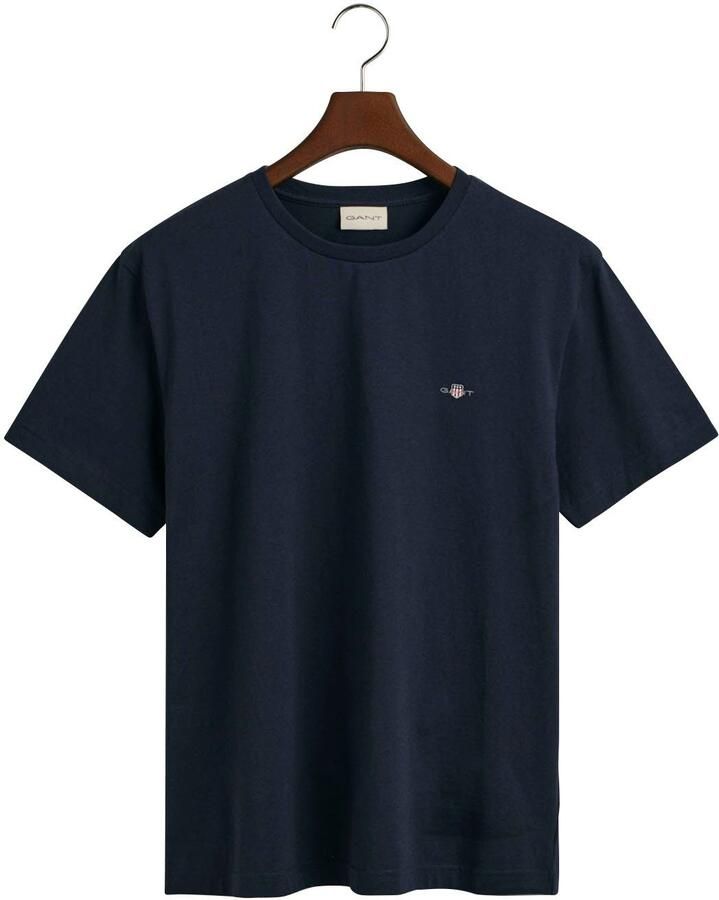 Gant T-shirt REG SHIELD SS T-SHIRT met logoborduursel op borsthoogte - Foto 8