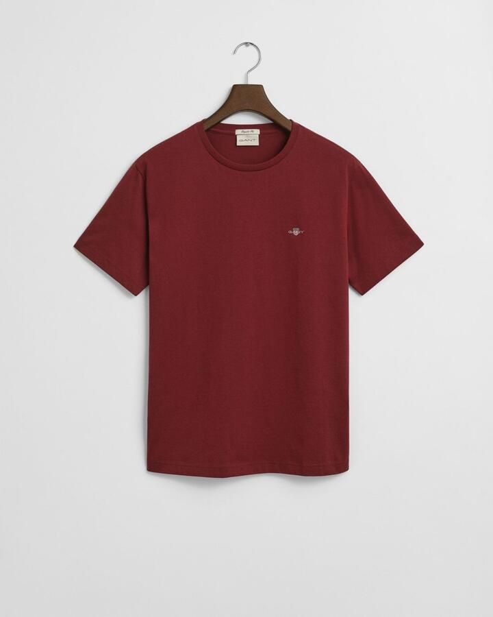 Gant T-shirt REG SHIELD SS T-SHIRT met logoborduursel op borsthoogte - Foto 4