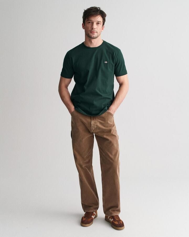 Gant T-shirt REG SHIELD SS T-SHIRT met logoborduursel op borsthoogte - Foto 3