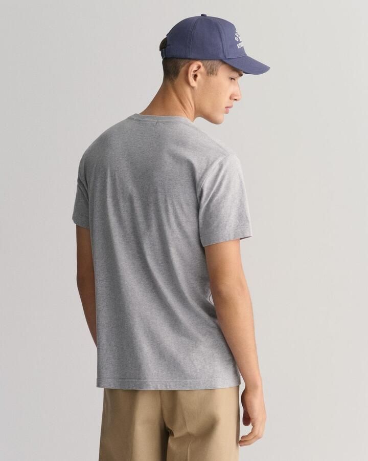 Gant T-shirt SLIM SHIELD SS T-SHIRT met logoborduursel op borsthoogte - Foto 10