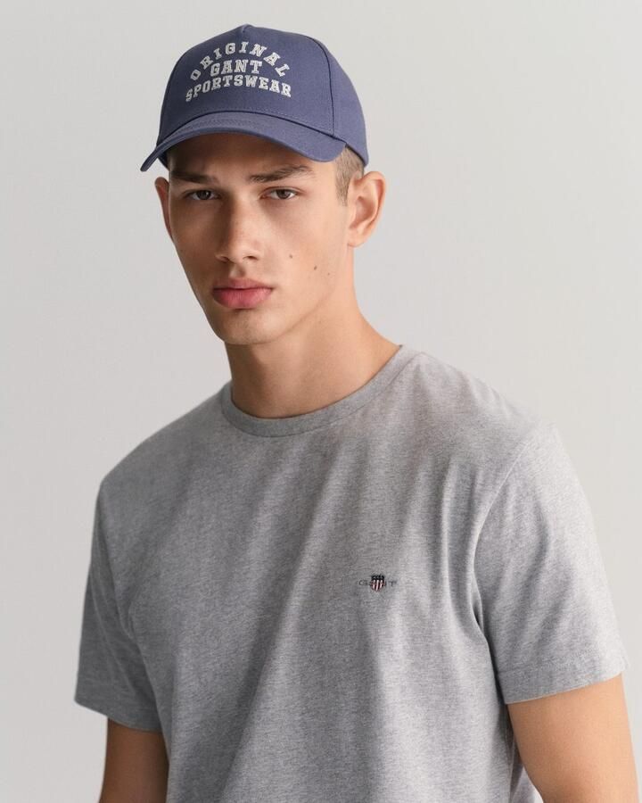 Gant T-shirt SLIM SHIELD SS T-SHIRT met logoborduursel op borsthoogte - Foto 2