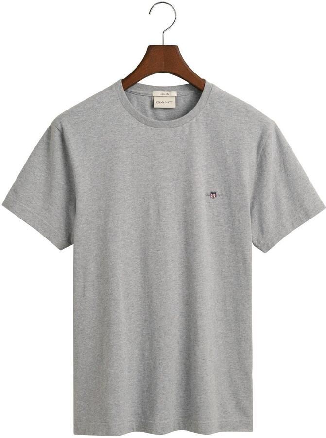Gant T-shirt SLIM SHIELD SS T-SHIRT met logoborduursel op borsthoogte - Foto 9
