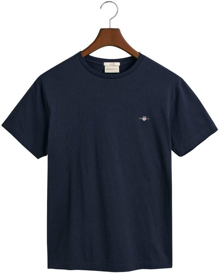 Gant T-shirt SLIM SHIELD SS T-SHIRT met logoborduursel op borsthoogte - Foto 5