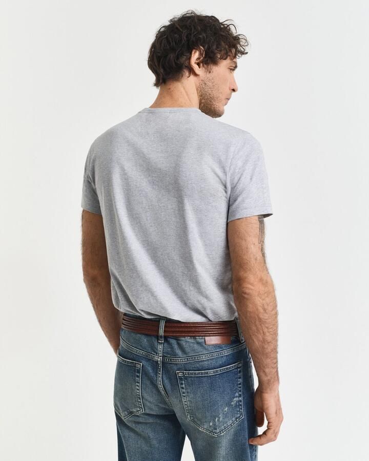 Gant T-shirt SLIM SHIELD SS T-SHIRT met logoborduursel op borsthoogte - Foto 7